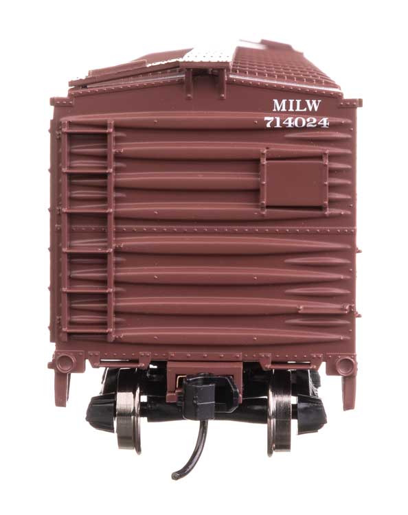 40' ARA Single Sheathed Boxcar with Dreadnaught Ends - Ready to Run -- Milwaukee Road #714024-4