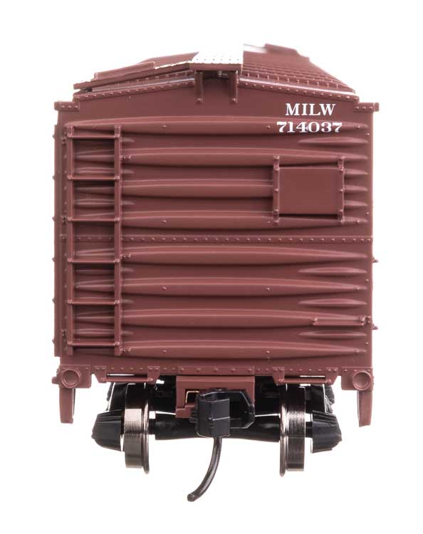 40' ARA Single Sheathed Boxcar with Dreadnaught Ends - Ready to Run -- Milwaukee Road #714037-4