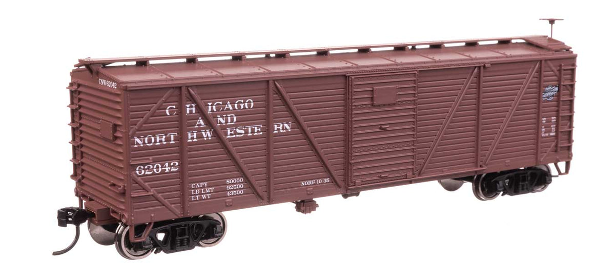 40' ARA Single Sheathed Boxcar - Ready to Run -- Chicago & North Western(TM) #62042-2