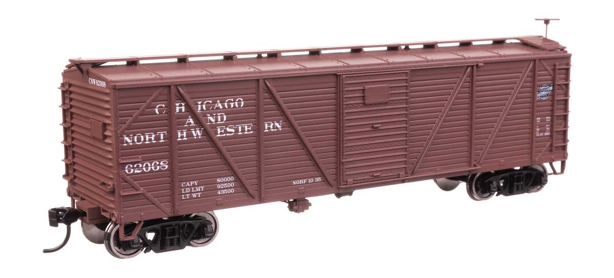 40' ARA Single Sheathed Boxcar - Ready to Run -- Chicago & North Western(TM) #62068-2