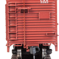 40' Rebuilt Steel Boxcar - Ready To Run -- Chicago & North Western(TM) #3383 (Boxcar Red, "Route of the 400" Slogan)