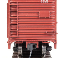 40' Rebuilt Steel Boxcar - Ready To Run -- Chicago & North Western(TM) #3383 (Boxcar Red, "Route of the 400" Slogan)