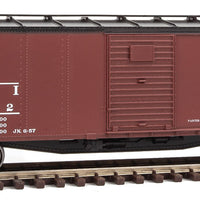 40' Rebuilt Steel Boxcar - Ready To Run -- Detroit, Toledo & Ironton #11542 (Boxcar Red, black; Compass Logo)
