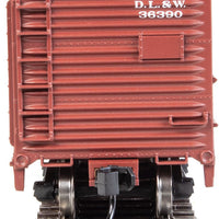 40' Rebuilt Steel Boxcar - Ready To Run -- Delaware, Lackawanna & Western #36390 (Boxcar Red, Phoebe Snow Slogan)
