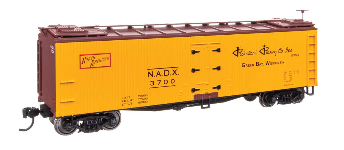 40' Early Reefer - Ready To Run -- Packerland Packing Co. NADX #3700-2