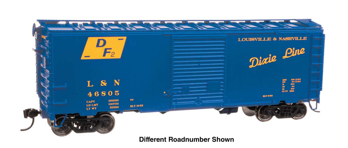 40' ACF Welded Boxcar w/8' Youngstown Door - Ready to Run -- Louisville & Nashville #46824