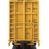 72' Centerbeam Flatcar with Standard Beam - Ready to Run -- Trailer-Train TTZX #86713