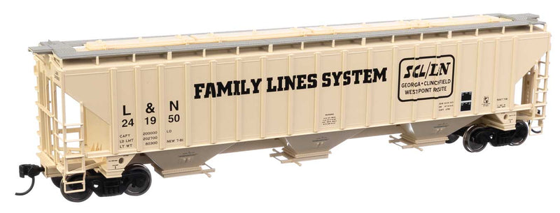 57' Trinity 4750 3-Bay Covered Hopper - Ready to Run -- Louisville & Nashville #241950-1