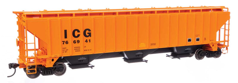 57' Trinity 4750 3-Bay Covered Hopper - Ready to Run -- Illinois Central Gulf #766941-1