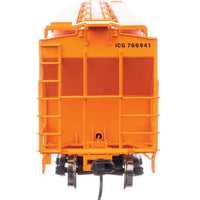 57' Trinity 4750 3-Bay Covered Hopper - Ready to Run -- Illinois Central Gulf #766941