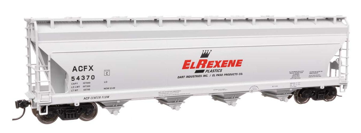 ACF 5250 4-Bay Centerflow Covered Hopper - Ready to Run -- El Rexene ACFX #54370-2