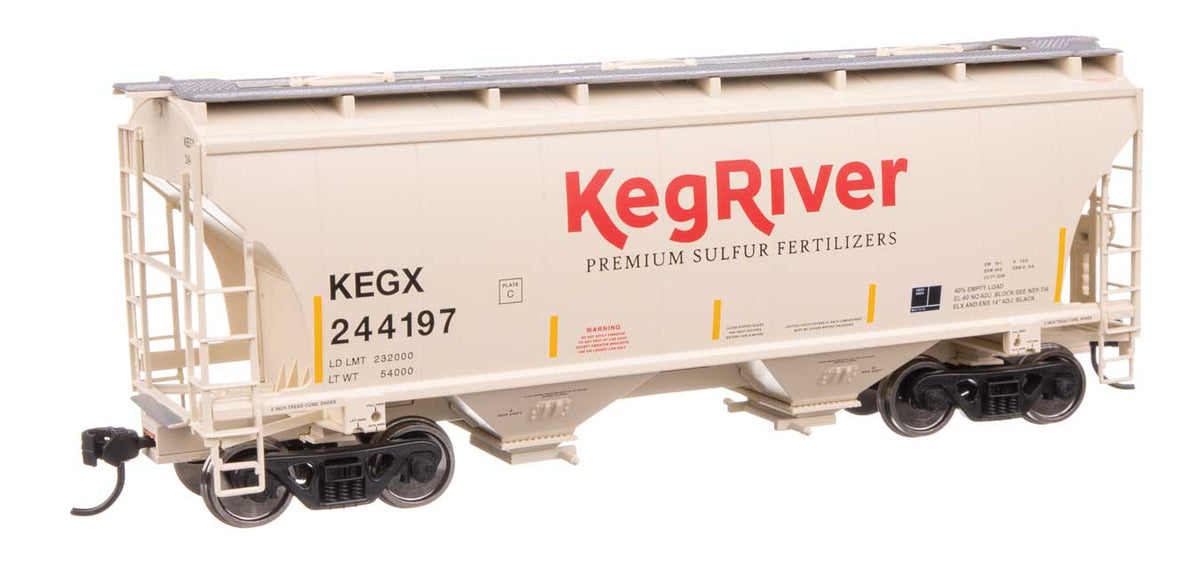 39' Trinity 3281 2-Bay Covered Hopper - Ready-to-Run -- Keg River #244197-2