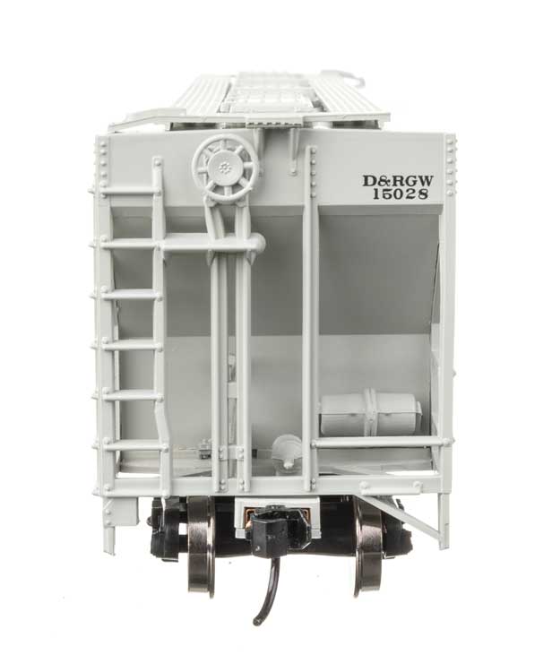 50' Pullman-Standard PS2-CD 4427 3-Bay Covered Hopper - Ready to Run -- Denver & Rio Grande Western #15028-3