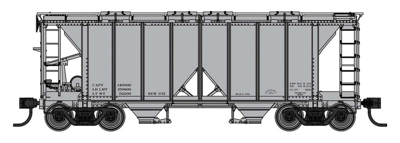 ACF 1958 Cu Ft Covered Hopper - Ready to Run -- Data Only-1