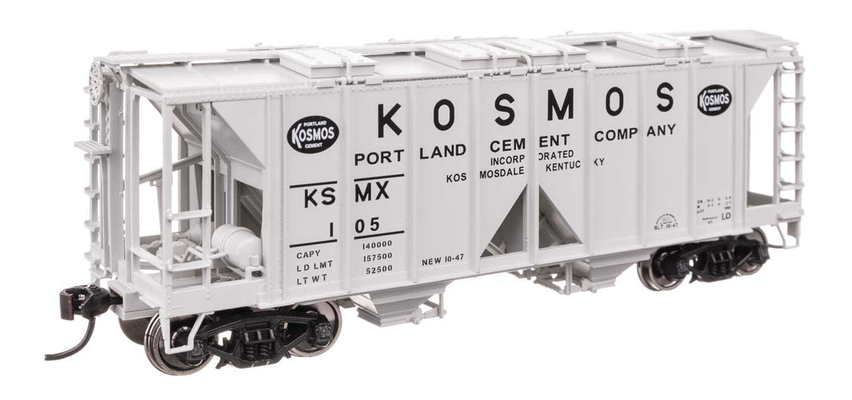 ACF 1958 Cu Ft Covered Hopper - Ready to Run -- Kosmos Cement KSMX #105-1