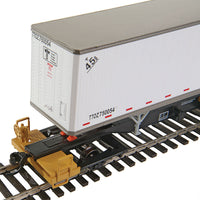 50' Front Runner with Trailer - Ready-to-Run -- Trailer-Train TTOX #120034 w/45' TOTE Trailer #750054 (Car: yellow, black)