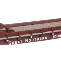 53' GSC Piggyback Service Flatcar - Ready to Run -- Great Northern #60205