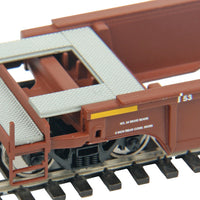 53' NSC Well Car - Ready to Run -- Burlington Northern & Santa Fe #208066 (Boxcar Red, Wedge Logo)