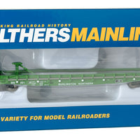 53' GSC Piggyback Service Flatcar - Ready to Run -- Burlington Northern #65135 (Cascade Green, Late Hitch)