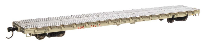 60' Pullman-Standard Flatcar - Ready to Run -- Soo Line #5120-1