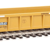 NSC 3-Unit 53' Drawbar-connected Well Car - Ready-to-Run -- TTX 620545 (black logo, white conspicuity stripes)