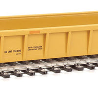 NSC 3-Unit 53' Drawbar-connected Well Car - Ready-to-Run -- TTX 786929 (125T, 2010s maroon logo, yellow conspicuity stripes)