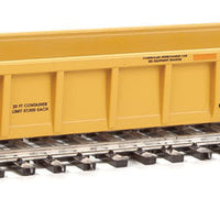 NSC 3-Unit 53' Drawbar-connected Well Car - Ready-to-Run -- TTX 787490 (125T, 2010s maroon logo, yellow conspicuity stripes)
