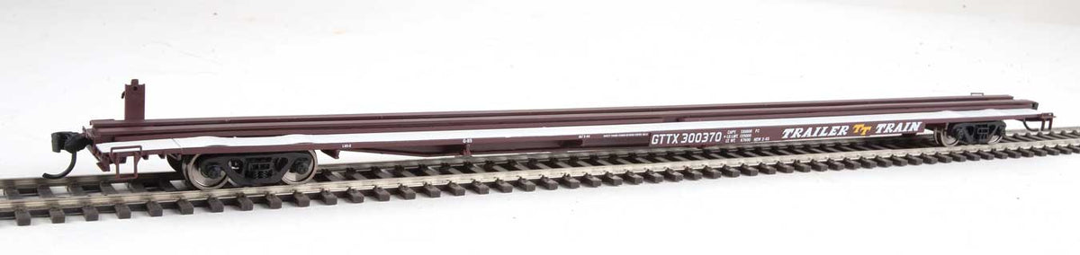 85' General American G85 Flatcar - Ready to Run -- GTTX (Brown) #300370-2