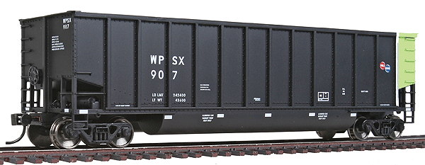 50' Bethgon Coalporter Gondola 6-Pack - Ready to Run -- Wisconsin Public Service WPSX #811, 820, 835, 854, 888, 907 (black, green)