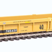 Thrall Rebuilt 40' Well Car - Ready to Run -- Trailer-Train DTTX #745431 (yellow, black; Black & White Logo)