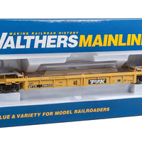 Thrall Rebuilt 40' Well Car - Ready to Run -- Trailer-Train DTTX #745431 (yellow, black; Black & White Logo)