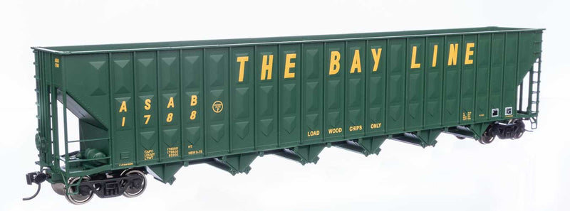 Greenville 7,000 Cubic Foot Wood Chip Hopper - Ready to Run -- Atlanta & St. Andrews Bay #1788-1