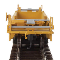 Thrall Rebuilt 40' Well Car - Ready to Run -- Trailer-Train DTTX #745445 (yellow, black; Black & White Logo, Yellow Stripe