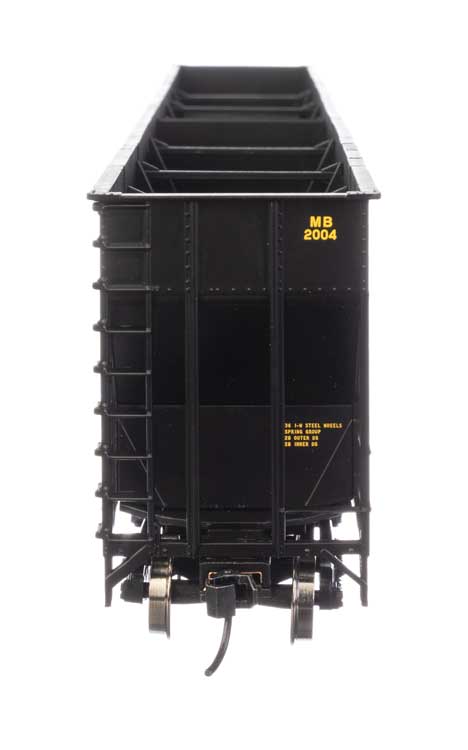 73' Greenville 7,000 Cubic Foot Wood Chip Hopper - Ready to Run -- Meridian & Bigbee #2004-4