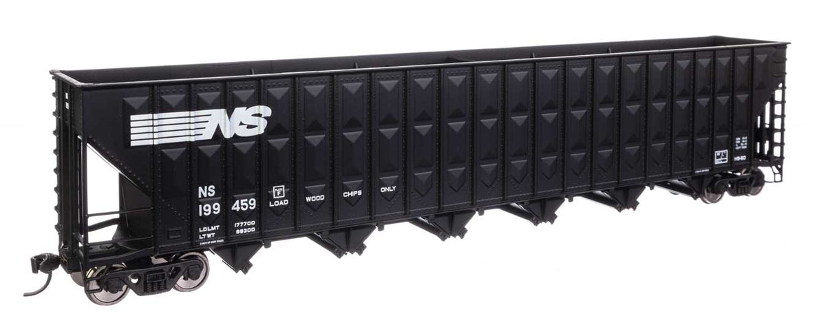 73' Greenville 7,000 Cubic Foot Wood Chip Hopper - Ready to Run -- Norfolk Southern #199459-2