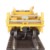 Thrall Rebuilt 40' Well Car - Ready to Run -- TTX DTTX #55585 (yellow, black, large red TTX Forward Thinking logo, yellow