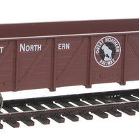 40' 50-Ton Drop-Bottom Gondola - Ready to Run -- Great Northern #74318 (Boxcar Red, Rocky Silhouette Logo)