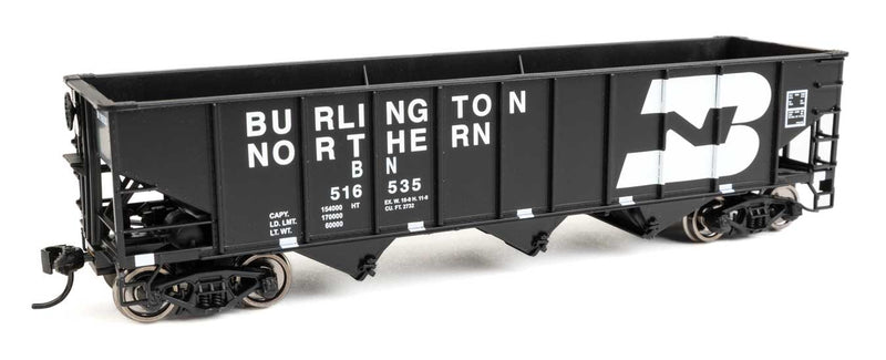 70-Ton AAR 3-Bay Open Hopper - Ready to Run -- Burlington Northern #516535-1