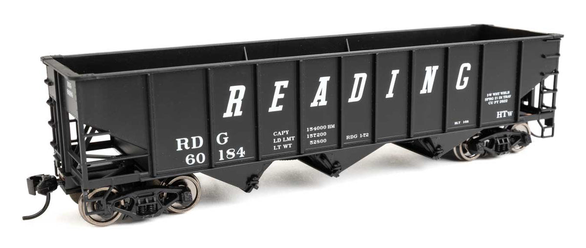 70-Ton AAR 3-Bay Open Hopper - Ready to Run -- Reading #60184-2