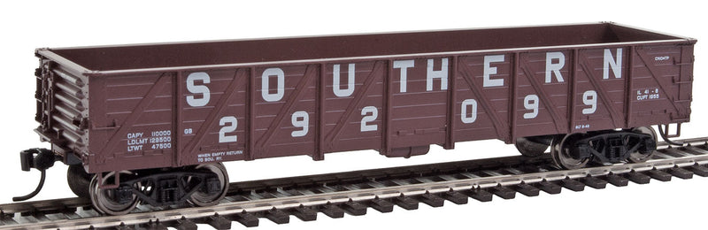 40' 50-Ton Drop-Bottom Gondola - Ready to Run -- Southern Railway #292099 (Boxcar Red, Large Lettering)-1