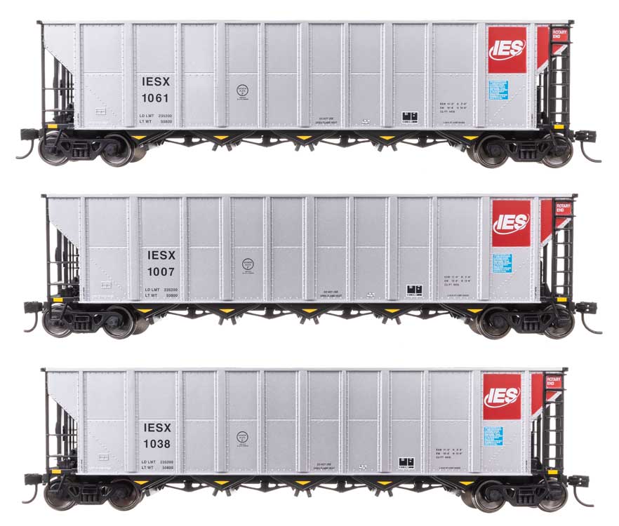 50' RD-4 Hopper 3-Pack - Ready to Run -- Alliant Energy IESX #1007, 1038, 1061-1
