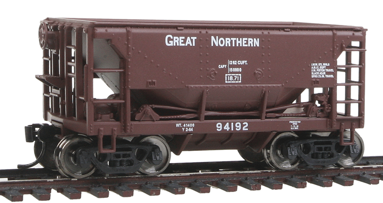 24' Minnesota Ore Car 6-Pack - Ready To Run -- Great Northern #93775, 93853, 93930, 93987, 94049, 94192 (Boxcar Red)