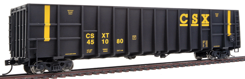 61' Wood Chip Gondola - Ready To Run -- CSX Transportation #451080