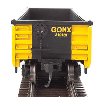 53' Railgon Gondola - Ready To Run -- Railgon GONX #310159 (As-Built; black, yellow)