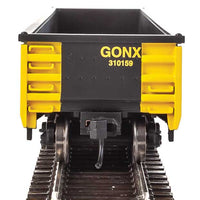53' Railgon Gondola - Ready To Run -- Railgon GONX #310159 (As-Built; black, yellow)