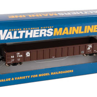 53' Railgon Gondola - Ready To Run -- Conrail #587105 (Boxcar Red, white, Quality Logo)