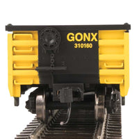 53' Railgon Gondola - Ready To Run -- Railgon GONX #310160 (as-built; black, yellow)