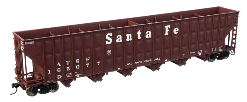 73'3" Greenville 7,000 Cubic Foot Wood Chip Hopper - Ready to Run -- Santa Fe #165077-1