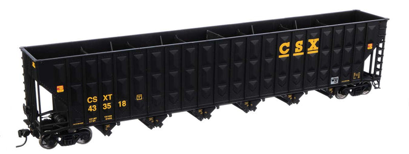 73'3" Greenville 7,000 Cubic Foot Wood Chip Hopper - Ready to Run -- CSX #433518-1