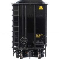 73'3" Greenville 7,000 Cubic Foot Wood Chip Hopper - Ready to Run -- Meridian & Bigbee #2005